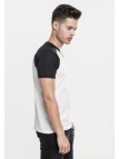 Raglan Contrast Tee Wht/Blk