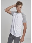 Raglan Contrast Tee Wht/Gry