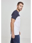 T-shirt 3-Tone Pocket White/Navy/Red