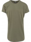 T-shirt Long Shaped Turnup Olive