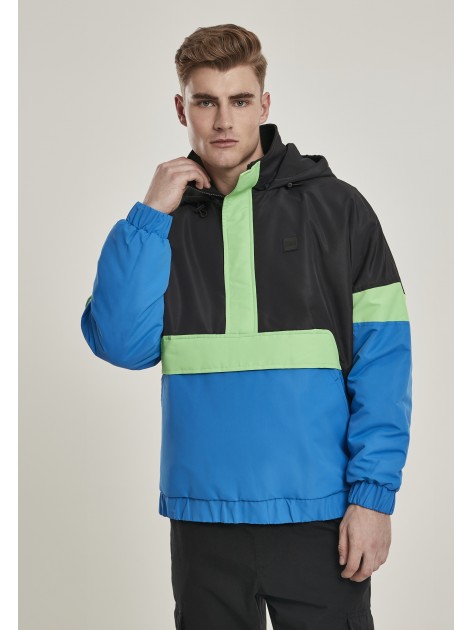 3-Tone Neon Mix Pull Over Black/Blue