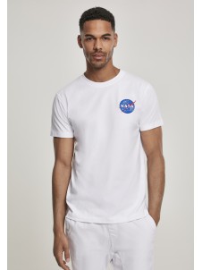 T-shirt NASA Logo Embroidery White