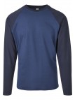 Longsleeve TB3834 Raglan Contrast LS Dark Blue/Midnight Navy