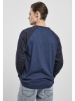 Longsleeve TB3834 Raglan Contrast LS Dark Blue/Midnight Navy