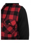 Bluza Koszula Flanelowa Hooded Checked Black/Red