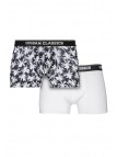 Boxer Shorts Double Pack Palm White