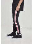 Spodnie Dresowe 3-Tone Side Stripe Terry Black/White/Red