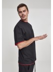 T-shirt Contrast Tall Black/Red