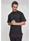 T-shirt Contrast Tall Black/Red