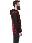 Hooded Flanell Black/Red