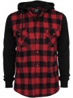 Hooded Flanell Black/Red