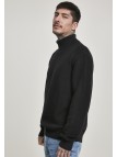 Sweter TB3130 Cardigan Stitch Roll Neck Black