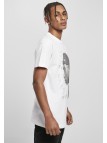 T-shirt Tupac Cracked Backround White