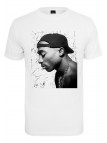 T-shirt Tupac Cracked Backround White