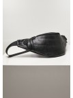 Puffer Imitation Leather Shoulder Bag Black