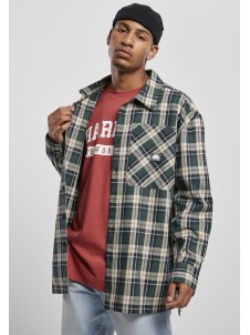 SP029 Check Flannel Shirt Green