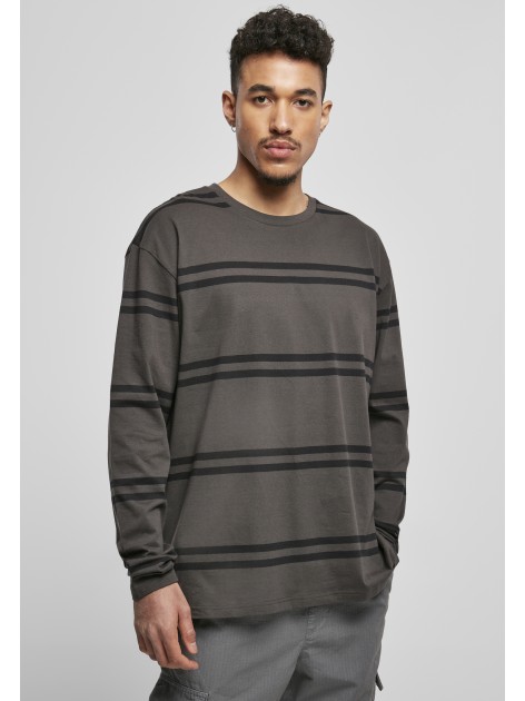 Longsleeve TB4464 Oversized Striped Blackbird/Black