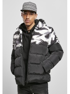 Kurtka Zimowa Statement Brushcamo Yoke Puffer Black/Grey