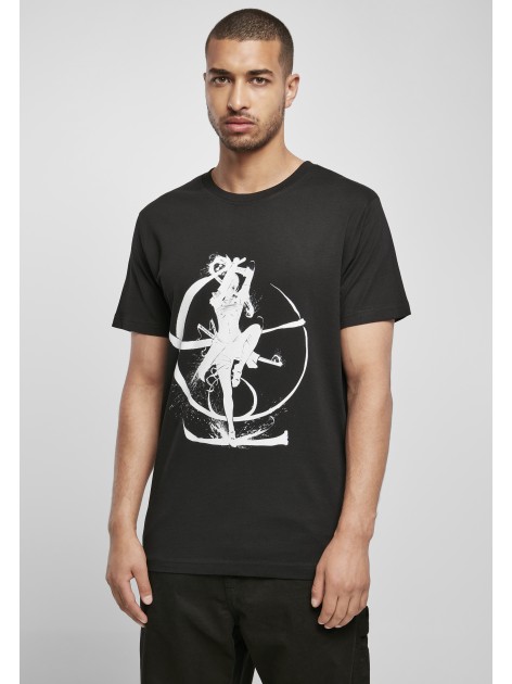 T-shirt White Samurai Black