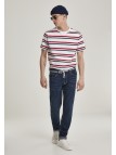 Yarn Dyed Skate Stripe White/Red/Navy