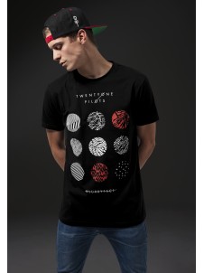 T-shirt MT426 Twenty One Pilots Pattern Circles Black
