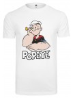 T-shirt Popeye Logo And Pose White