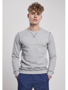 Bluza Organic Contrast Flatlock Stitched Grey