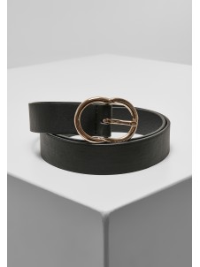 Pasek Small Ring Buckle Black/Gold