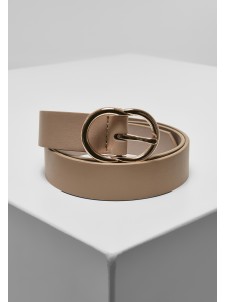 Pasek Small Ring Buckle Beige/Gold