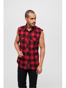 Koszula Checkshirt Sleeveless Red/Black