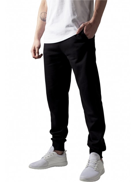 Spodnie Dresowe Straight Fit Black