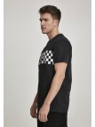 T-shirt Check Panel Black/White