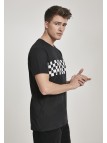T-shirt Check Panel Black/White