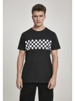 T-shirt Check Panel Black/White