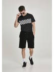 T-shirt Check Panel Black/White