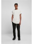 T-shirt Shaped Long Tee Lightgrey
