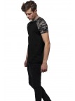 T-shirt TB639 Raglan Contrast Blk/Darkcamo