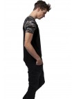 T-shirt TB639 Raglan Contrast Blk/Darkcamo