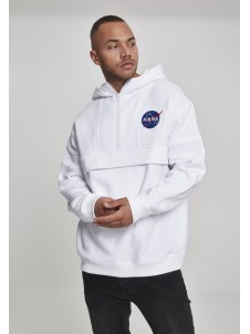 Bluza NASA Chest Embroidery Pull Over White