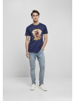 T-shirt Hustle Hard Always Light Navy