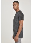T-shirt Shoulder Panel Tech Marled Charcoal