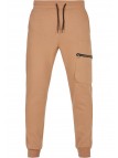Spodnie Dresowe Shiny Zipper Utility Fleece Sand
