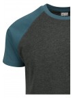 T-shirt TB639 Raglan Contrast Charcoal/Teal