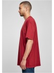 T-shirt Oversized Distressed Brickred