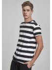 T-shirt Block Stripe Black/White