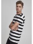 T-shirt Block Stripe Black/White