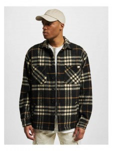 Koszula Flanelowa DEF Woven Black/Offwhite