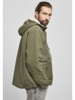 Zimowa Kurtka BD3173 Windbreaker Sherpa Olive