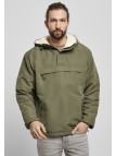 Zimowa Kurtka BD3173 Windbreaker Sherpa Olive