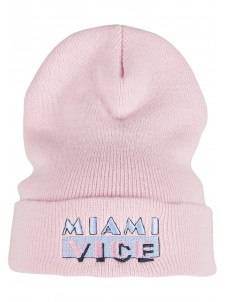 Zimowa Czapka MC743 Miami Vice  Logo Beanie Pink